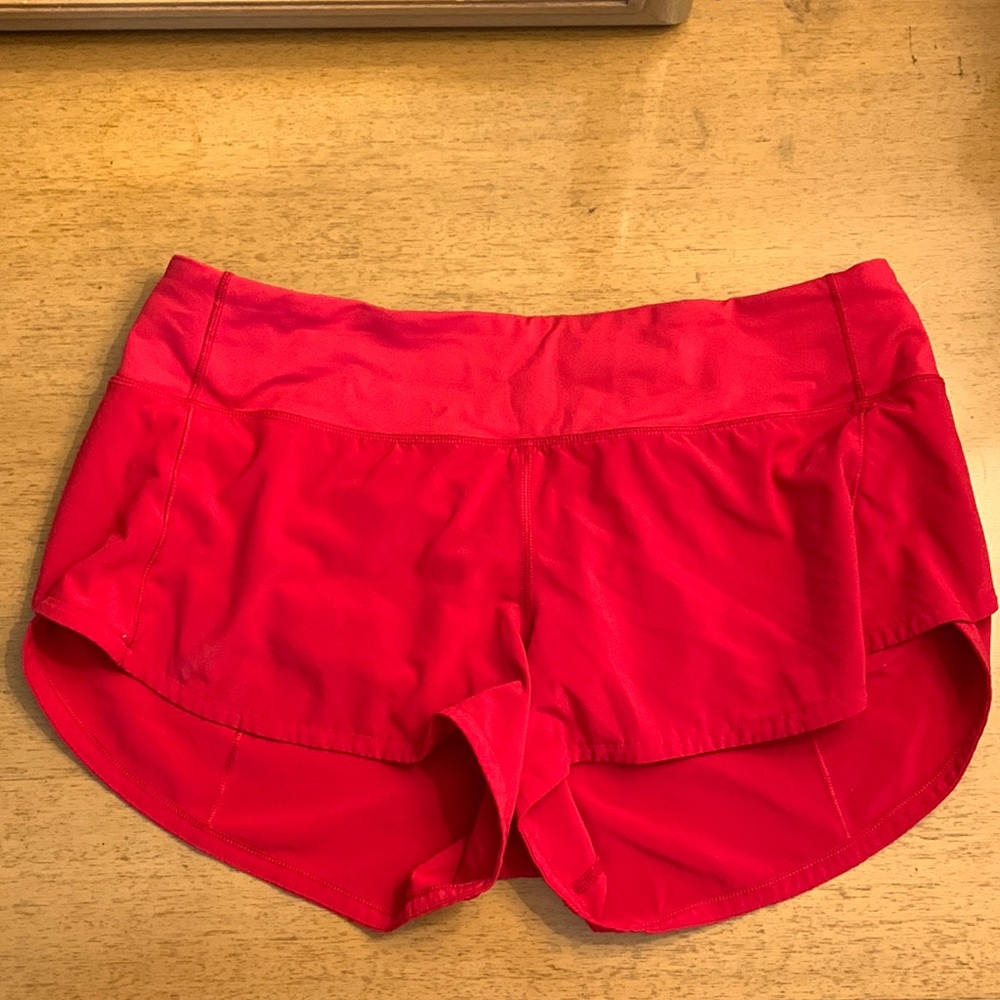 Red Lulu Lemon Shorts